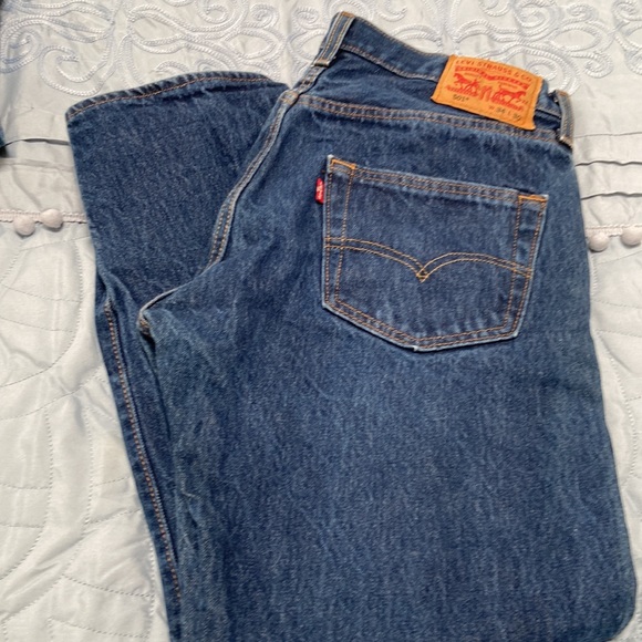 Levi's | Men's Original 501 Straight Leg Button-fly Jeans | Size W34 x L32 - Picture 4 of 4